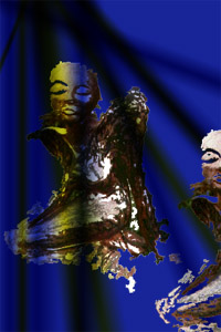 This way to the painting and sculpture work of Claire Larrivee.